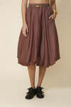 Balloon Brown Midi Skirt - FW25