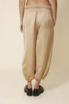 Beige Viscose Pants With Lace Insert At The Waistband - Pre-Spring26