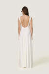 Backless dress featuring a front draped design - SS26