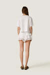 White Cotton Lace Shorts - SS26
