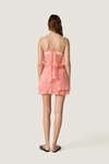 Coral Lace Shorts With Ruffles - SS26