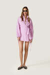 Light Purple wrap dress with long sleeves - SS26