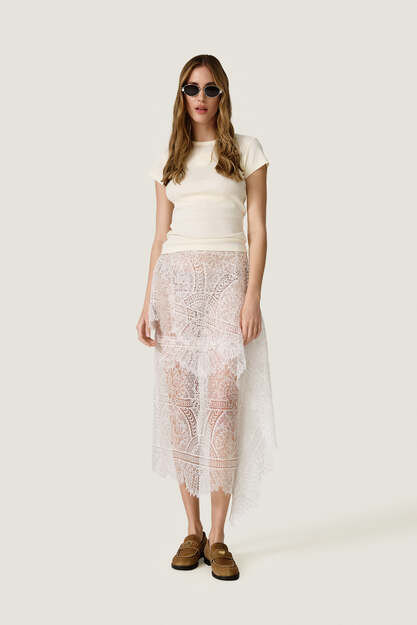 Light Yellow Cotton T-shirt - SS26