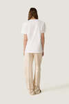 White T- Shirt With Oversized Shoulder - SS26