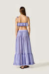 Mauve Flowy Ruffle Top