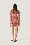 Floral Silk Blend Mini Skirt