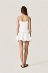 White loose camisole with lace underneat