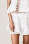 White loose camisole with lace underneat