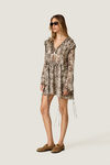 Leopard Print Mini Dress with Ruffles