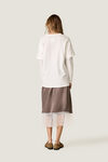 Silk Wrap Skirt with Lace