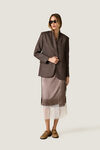 Silk Wrap Skirt with Lace