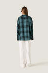 Green Oversized Check Shirt